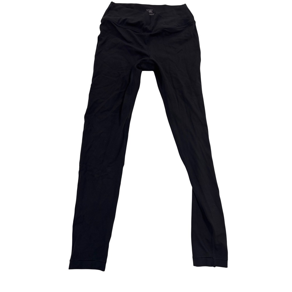 Athleta Girl Black Transcend Crossover 7/8 Tight Leggings Kids Size M 8-10